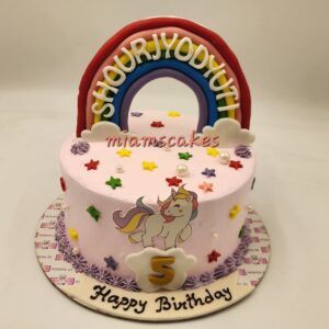 MIAMS Unicorn Rainbow Bliss Cake